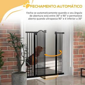 PawHut Barreira de Segurança para Cães Barreira com Largura Ajustável
