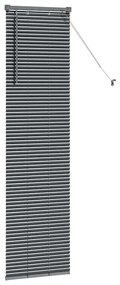 Persiana de Janela Cinzento-escuro 80 x 130 cm Alumínio