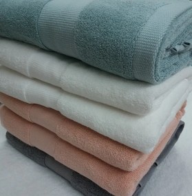 50x100 cm  - toalhas com 600 gr./m2 - Toalhas 100% algodão penteado: salmão