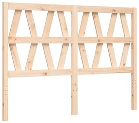 Estrutura de cama com cabeceira 140x200 cm madeira maciça