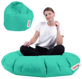 Puff de Jardim Iyzi 100 – Turquesa – 100x100x65 cm | Tribo Home