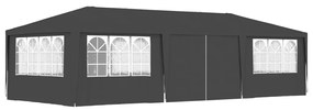 48539 vidaXL Tenda festas com paredes laterais 4x9m 90g/m² antracite