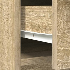 Aparador com gavetas e portas 70,5x34x74,5 cm carvalho sonoma