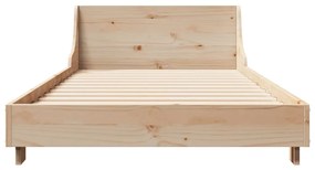 Cama sem colchão 90x200 cm madeira de pinho maciça