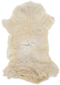 Pele de ovelha (60-70)x(90-100) cm cor creme