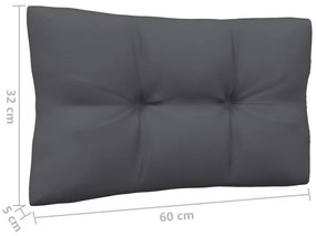 4 pcs conjunto lounge de jardim + almofadões pinho maciço