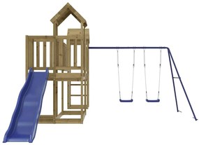 Conjunto de brincar para exterior madeira de pinho impregnada