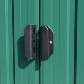 Abrigo de jardim 257x580x181 cm metal verde
