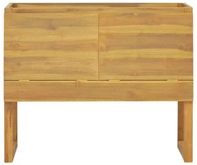 Armário de casa de banho 90x40x75,5 cm madeira de teca maciça
