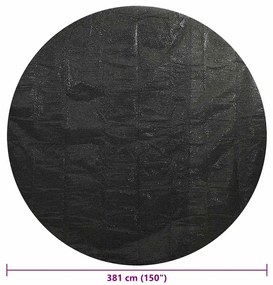 Cobertura para piscina 381 cm PE preto