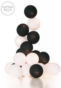 Grinalda Black & White - 10 luzes (em linha)