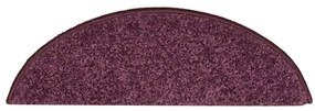 Tapete/carpete para degraus 15 pcs 56x17x3 cm roxo-escuro