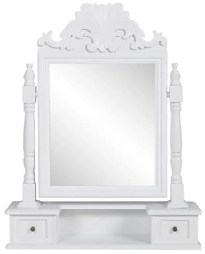 Mesa toucador de maquilhagem com espelho quadrado MDF