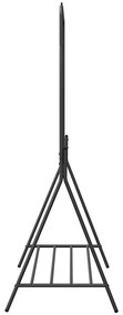 Suporte para Roupas Preto Metal Médio Armazenamento