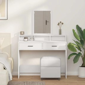 vidaXL Tocador com Gavetas Branco 100x41x140 cm