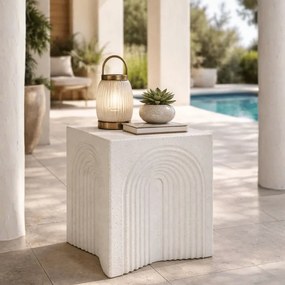 MESA DE APOIO ARC 40,5X40,5X50,5 CM CREME