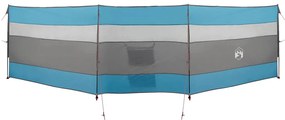 Corta-vento de campismo 508x130 cm impermeável azul