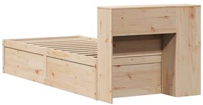 Cama sem colchão 90x190 cm madeira de pinho maciça
