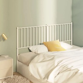 Cabeceira de cama 160 cm metal branco