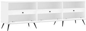 Móvel de TV 150x30x44,5 cm derivados de madeira branco