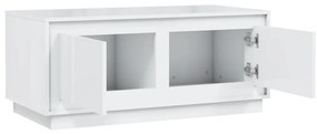 Mesa de centro 102x50x44 cm derivados madeira branco brilhante