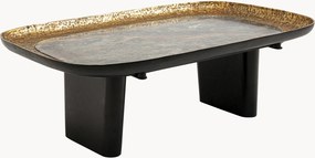 Mesa de centro artesanal com tampo em mármore Mala