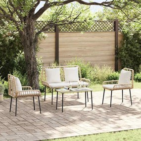 Conjunto de Jantar para Jardim 3 pcs Preto, Antracite