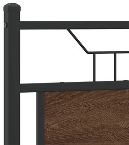 Estrutura cama s/ colchão derivados madeira carvalho castanho