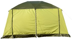 Tenda de Campismo Familiar 4-8 Pessoas Portátil e Impermeável com Bolsa de Transporte 410x310x225cm