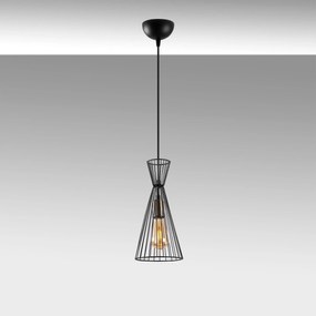 Candeeiro de Teto Teltom – Preto Antique – 15 x 15 x 125 cm