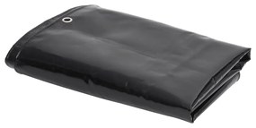 vidaXL Lona 650 g/m² 6x8 m preto
