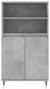 Aparador alto 60x36x110cm derivados de madeira cinzento cimento