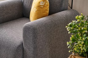 Sofá de 1 Lugar Noya – Cinzento – 95x87x70 cm