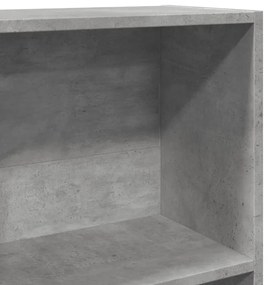 Estante 40x24x143 cm derivados de madeira cinzento cimento