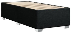 Estrutura de cama sem colchão 90x190 cm tecido preto