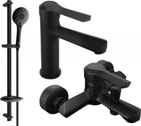 Mexen Sabre DB74 conjunto de banho, preto - 72103DB74-70