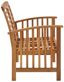 3 pcs conjunto lounge de jardim madeira de acácia maciça