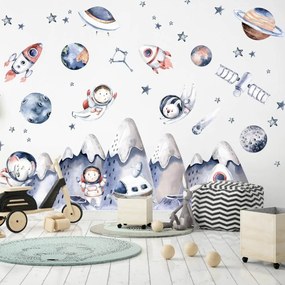 Autocolantes de parede – Astronautas e espaço para meninos