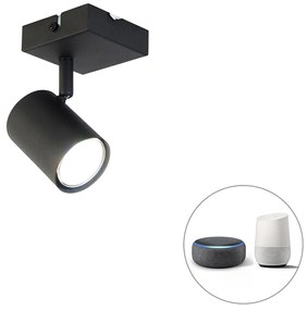 LED Foco inteligente ajustável quadrado preto com Wi-Fi GU10 - Jeana Moderno
