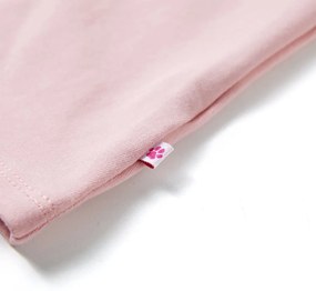 Vestido de criança com cordão rosa-claro 140
