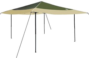Tenda de Toldo Verde 400 x 400 x 227 / 236 / 245 cm Tecido Oxford