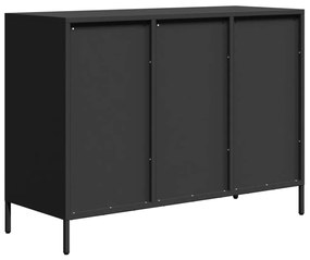 Aparador 101,5x39x73,5 cm aço laminado a frio preto