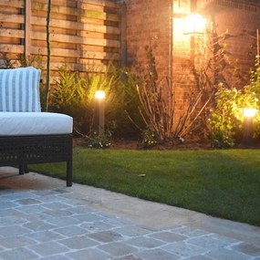 Candeeiro de exterior 50 cm Antracite com estaca de terra e manga de cabo - Dinamarca