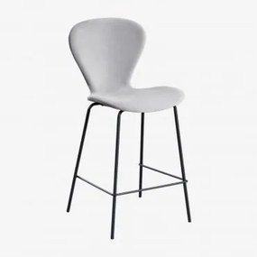 Pacote Com 4 Bancos Altos Uit ↑65 Cm & Negro & Velluto Cinza Claro & Terciopelo - Sklum