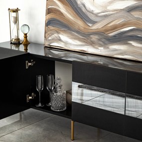 Móvel TV Leon – Dourado Fumado – 180x59x35 cm