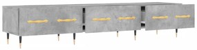 Móvel de TV 150x36x30 cm derivados de madeira cinzento cimento