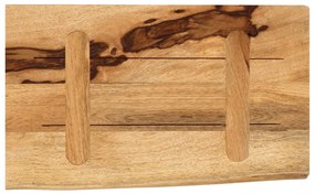 Tampo de mesa c/ borda viva 60x40x3,8cm mangueira áspera maciça