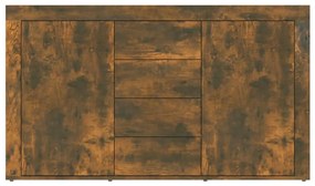 Aparador 120x36x69 cm derivados de madeira cor carvalho fumado