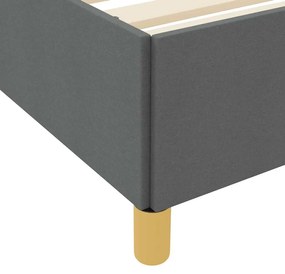 Cama Box Cinza Escuro e Branco e Cinza Escuro 140 x 190 cm