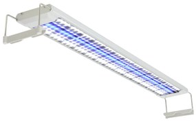 42464 vidaXL Iluminação de aquário LED 80-90 cm alumínio IP67